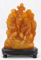 请你鉴赏——寿山玄雕达摩罗汉摆件!
