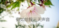 “假如给我三天声音”——外婆“说”
