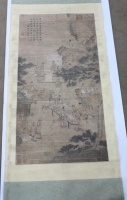 李公麟《人物故事立轴》