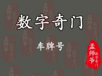 孟师爷数字奇门丨数字数字能量 车牌号也暗藏玄机
