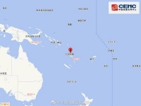 瓦努阿图群岛发生5.8级地震，震源深度120千米