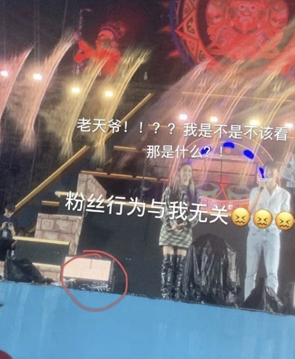 粉丝往舞台上扔bra