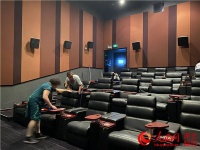 湖北武汉：电影院开业在即 防疫消杀忙不停