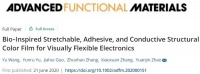 原创             仿生变色龙的可拉伸、黏附、自愈型可视化柔性电子器件