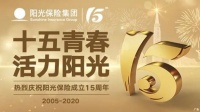 力量源于执着 永不过时的是脚踏实地 十六年的创业 造就15年的阳光保险