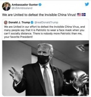 美国驻冰岛大使转发污名化中国的文章遭广泛批评