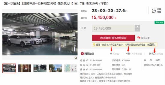   甘薇北京豪宅拍卖半个月无人问津