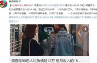 90后人均负债12万，我们拼命工作到底是为了什么？