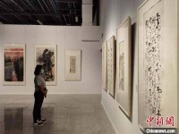 中国历代文博人挥毫泼墨 135幅书画亮相山西