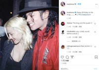 天后与天王的互动！麦当娜为迈克尔杰克逊庆生