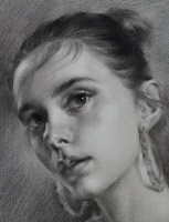 犹如身临其境，触手可摸，一幅长期素描的作品才算完成