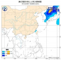 我国近海海域无明显大风过程