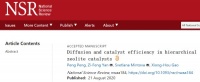 中国石油大学（华东）【综述】多级孔沸石催化剂的扩散与催化效率