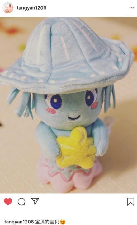 唐嫣晒出自己女儿的宝贝娃娃