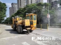 高新区“白改黑”用上黑科技 修路不再“开膛破肚”