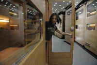 远程办公觅商机　胶囊旅馆变身胶囊办公室