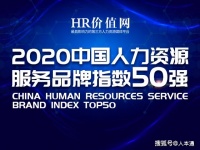 人本通集团公司荣获“2020中国人力资源服务品牌指数50强”第二名