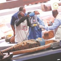 几十具木乃伊当众“开棺验尸”