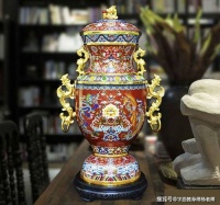 盛世荣耀珐琅尊 张同禄大师作品