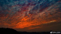 初冬的晚霞，别样的美