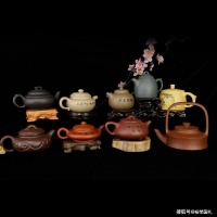 中国工艺美术师许建军大师景舟九彩紫砂壶套组 9种经典壶型 9种珍贵泥料