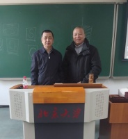 中国艺术研究院研究生院副院长、许俊教授与杨健合影