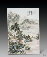 邹国均瓷板画价格 一般值多少钱？