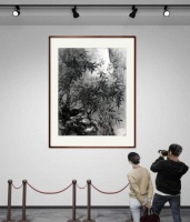 「画作欣赏」你好，飘雪的冬天，画家张本静作品欣赏