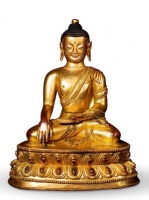 【法相庄严】深圳玖天2020大拍：铜鎏金释迦摩尼佛