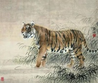 他画一只瑟瑟发抖的老虎，却成千古名画？放大20倍看看旁边是什么