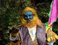 在狮驼岭，“怪分三色”是指什么？仅仅是指三妖的颜色吗？