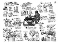 糖油饼制作过程、跳房子的玩法……北京画家“土味儿”手绘八十年代