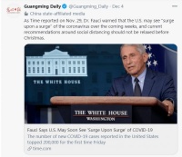 Time: Fauci says US may soon see 'surge upon surge' of Covid-19