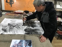 画家周崇长先生，重剑无锋