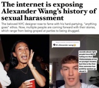 华裔设计师王大仁被曝骚扰男模 本人目前暂无回应