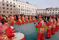 兴县夕阳红秧歌队·锣鼓队：载歌载舞 欢庆元旦佳节