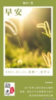 「早安微语」1月11日星期一，正能量励志经典唯美短句子