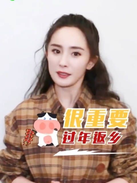 杨幂春节温馨小贴士 过年返乡很重要，行程提前计划好……