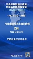 23日0时至10时，河北新增2例本土确诊病例