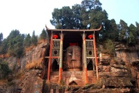 牛角寨大佛，乐山大佛照着它修建