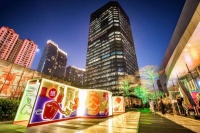 广州太古汇“新潮游园记“携手艺术家展出新派水墨画