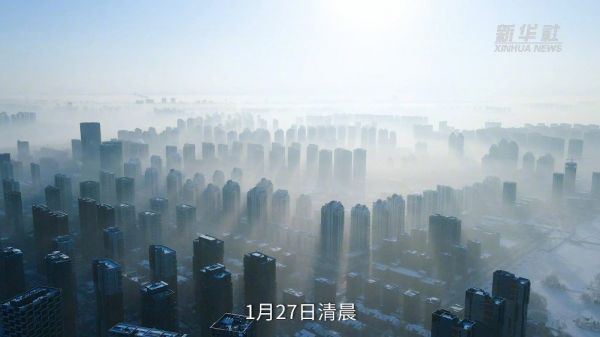 千树万树“冰花开” 沈阳雾凇好似人间仙境