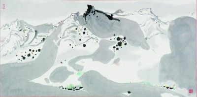    春雪（中国画）吴冠中