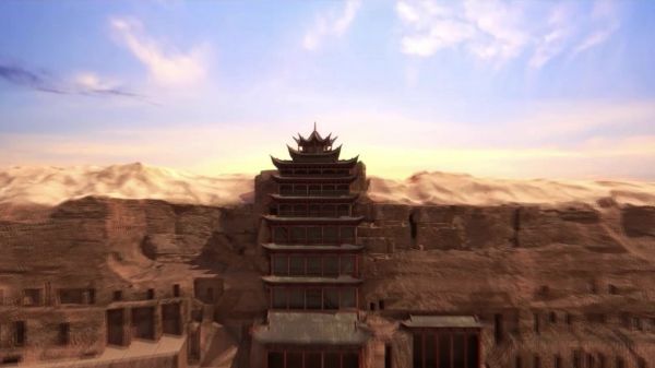 星空下的莫高窟,千年后再次被点亮……