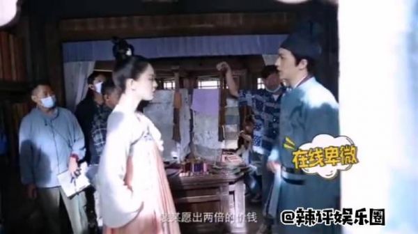 许魏洲和娜扎拍摄《风起霓裳》的花絮……