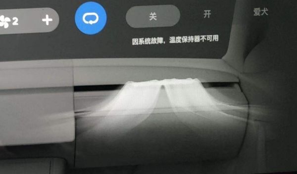 ▲赖女士提供的故障截图。