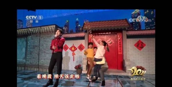 无论是今年还是去年的春晚 都是英气十足……