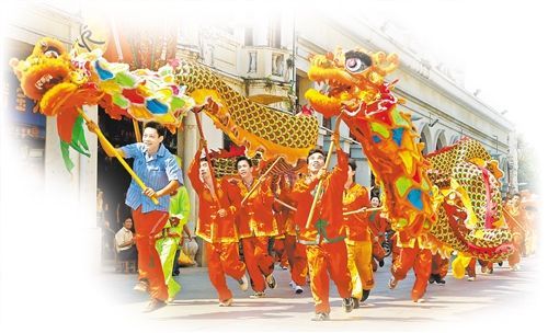 图①海口市老街“公期”。陈光安摄（中经视觉）