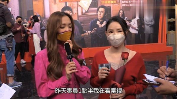 譚凱琪（Zoie）及王君馨昨天在情人節為新劇宣傳……