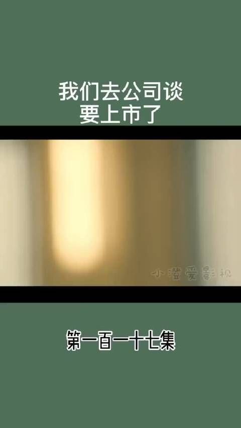 我们去公司谈 要上市了